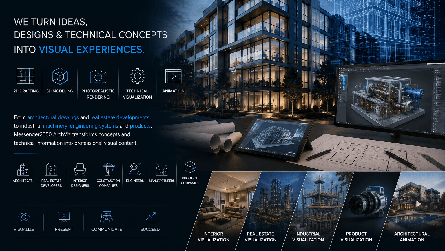 Messenger2050 ArchViz overview