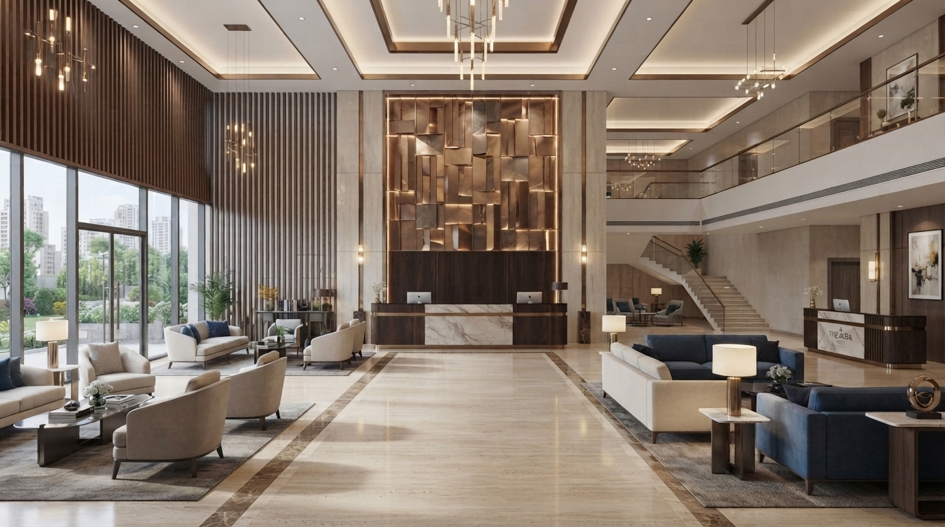 Hotel Lobby & Arrival