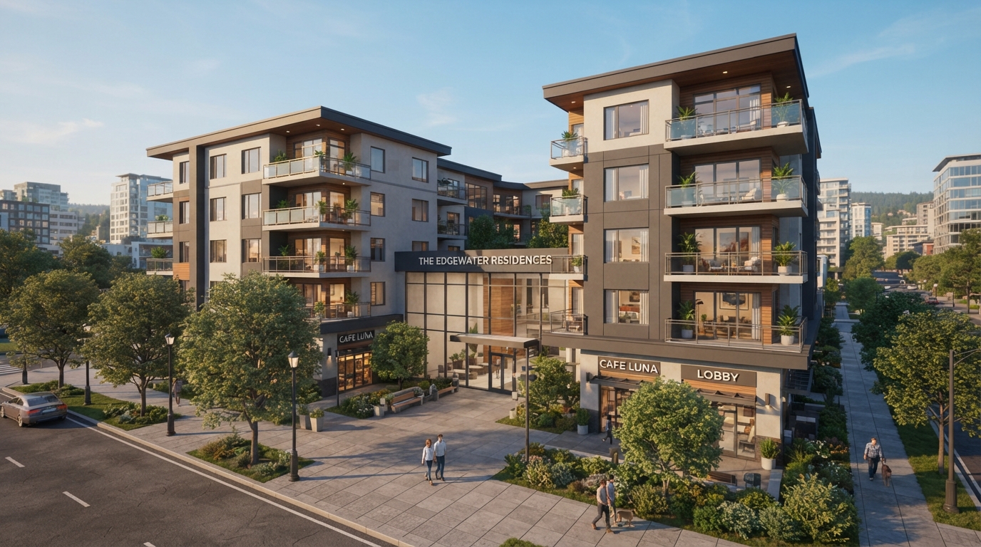 Residential building - 3D model