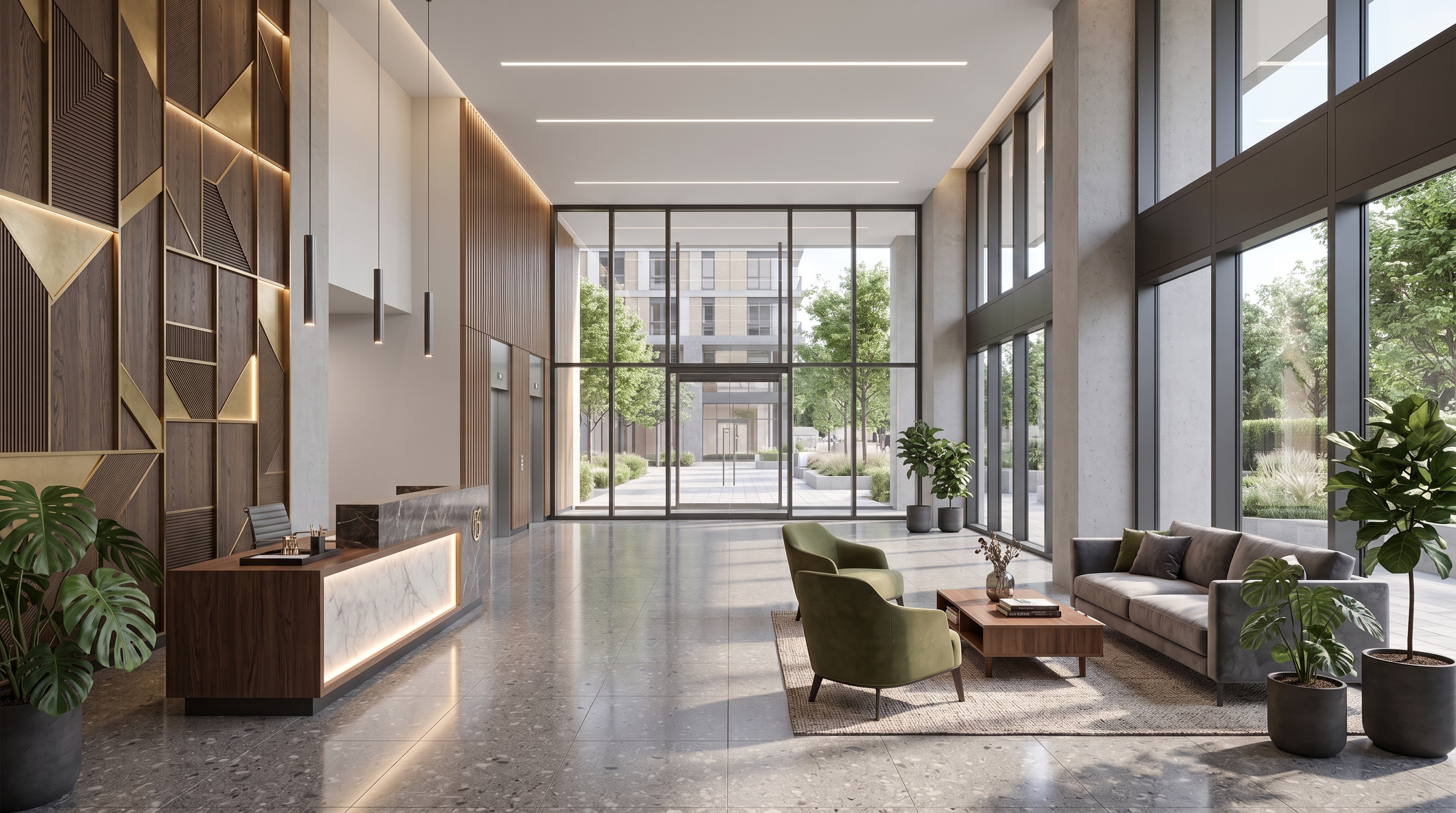 Residential Tower Lobby