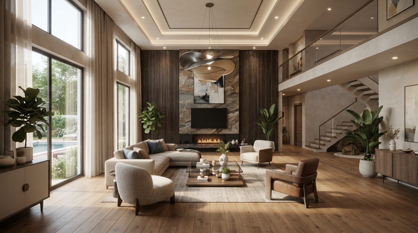 Villa interior environment