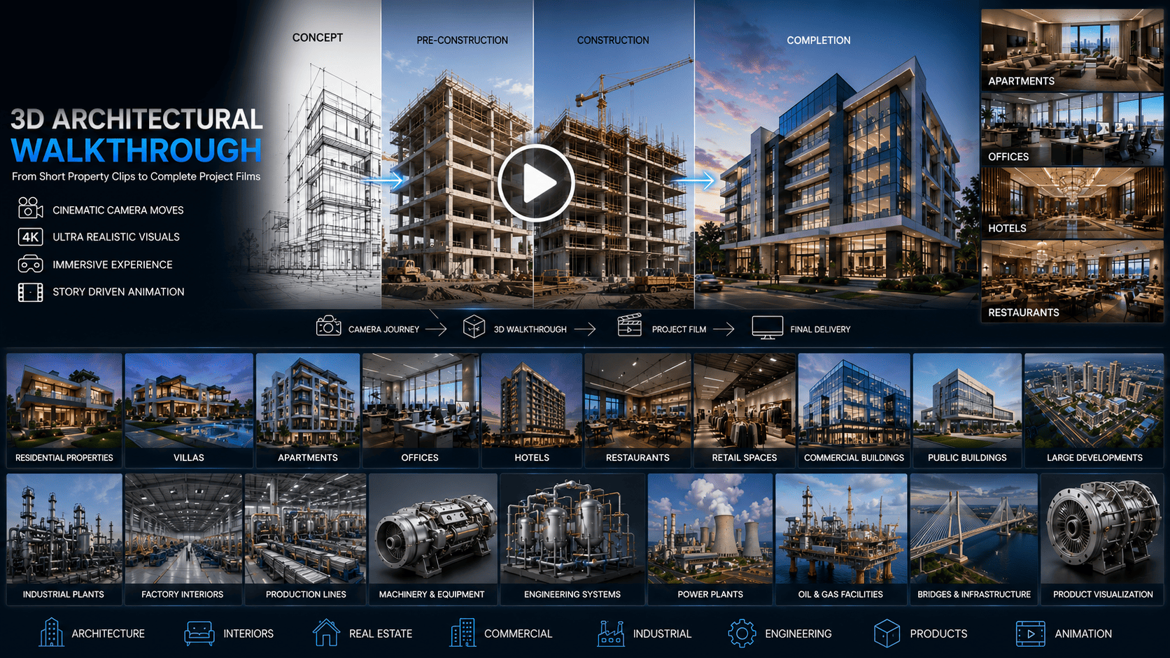 Walkthroughs & Animation visual