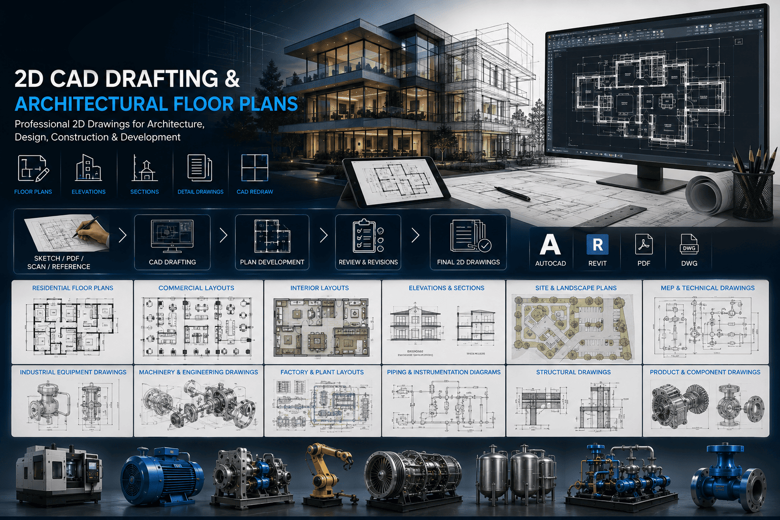 2D CAD Drafting visual