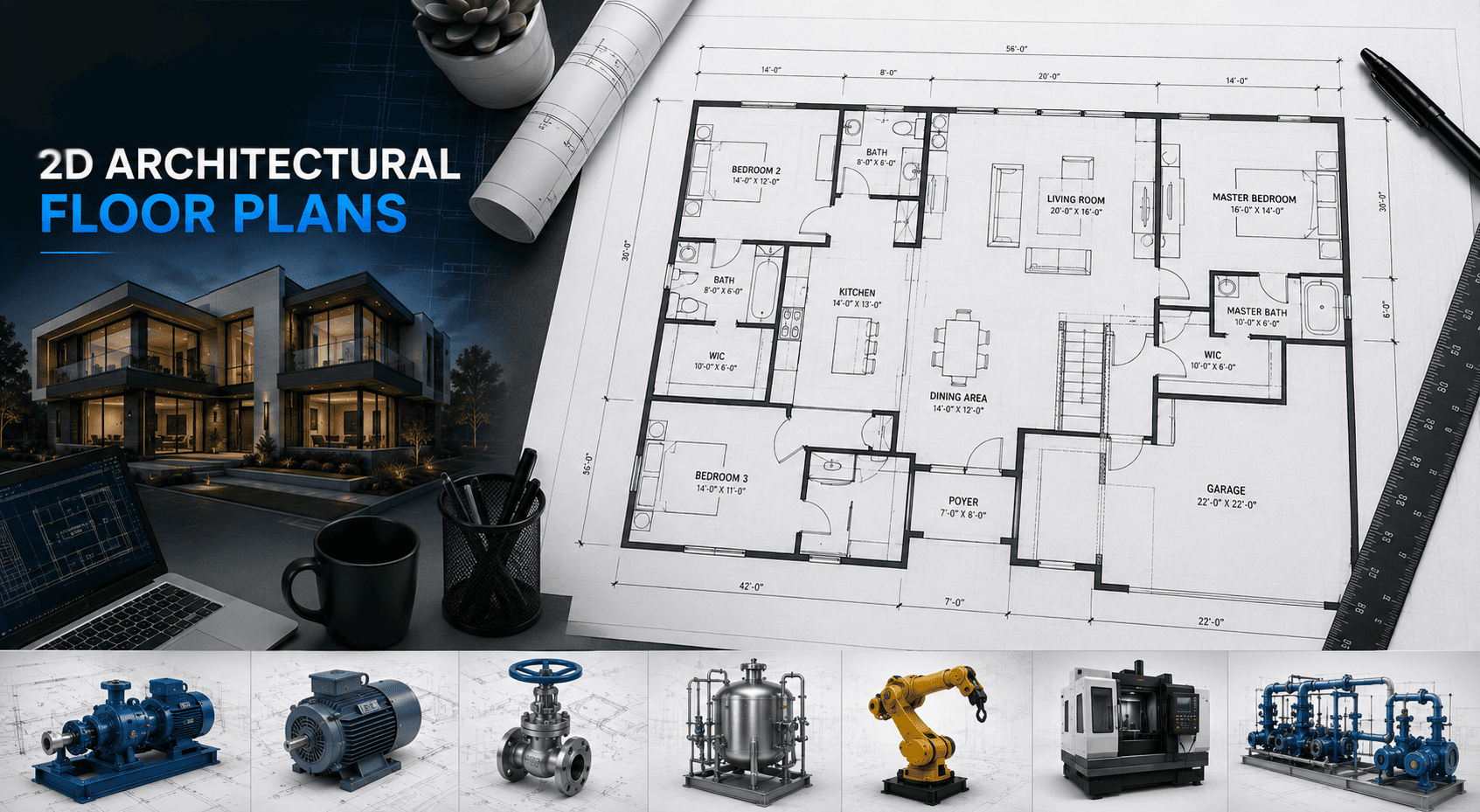 2D CAD Drafting visual