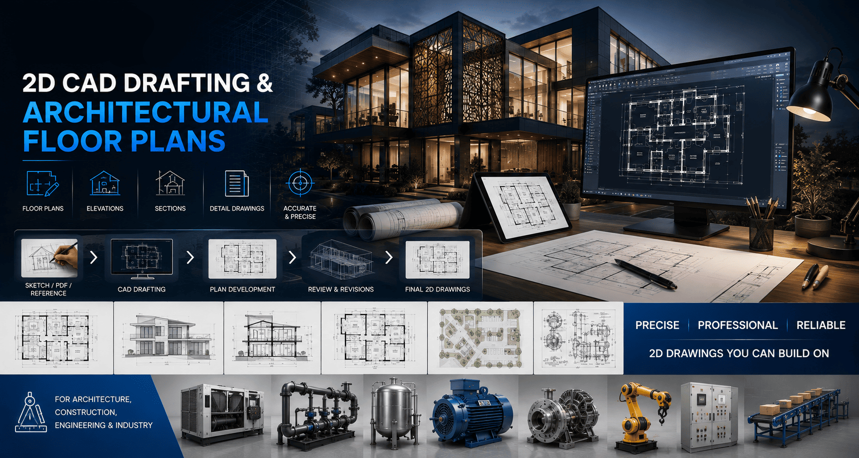 2D CAD Drafting visual