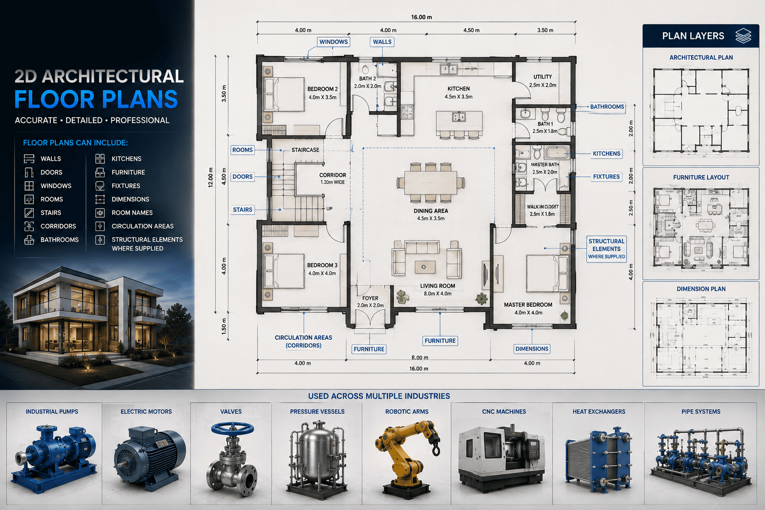 2D CAD Drafting visual